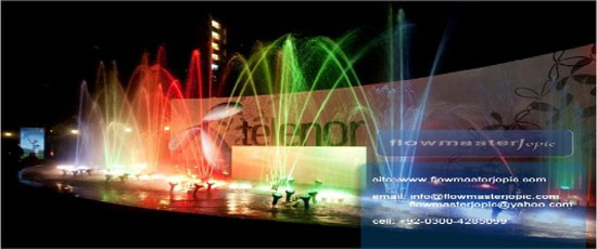Telenor Dancing Fountain, Karachi, Pakistan by flowmaster jopic